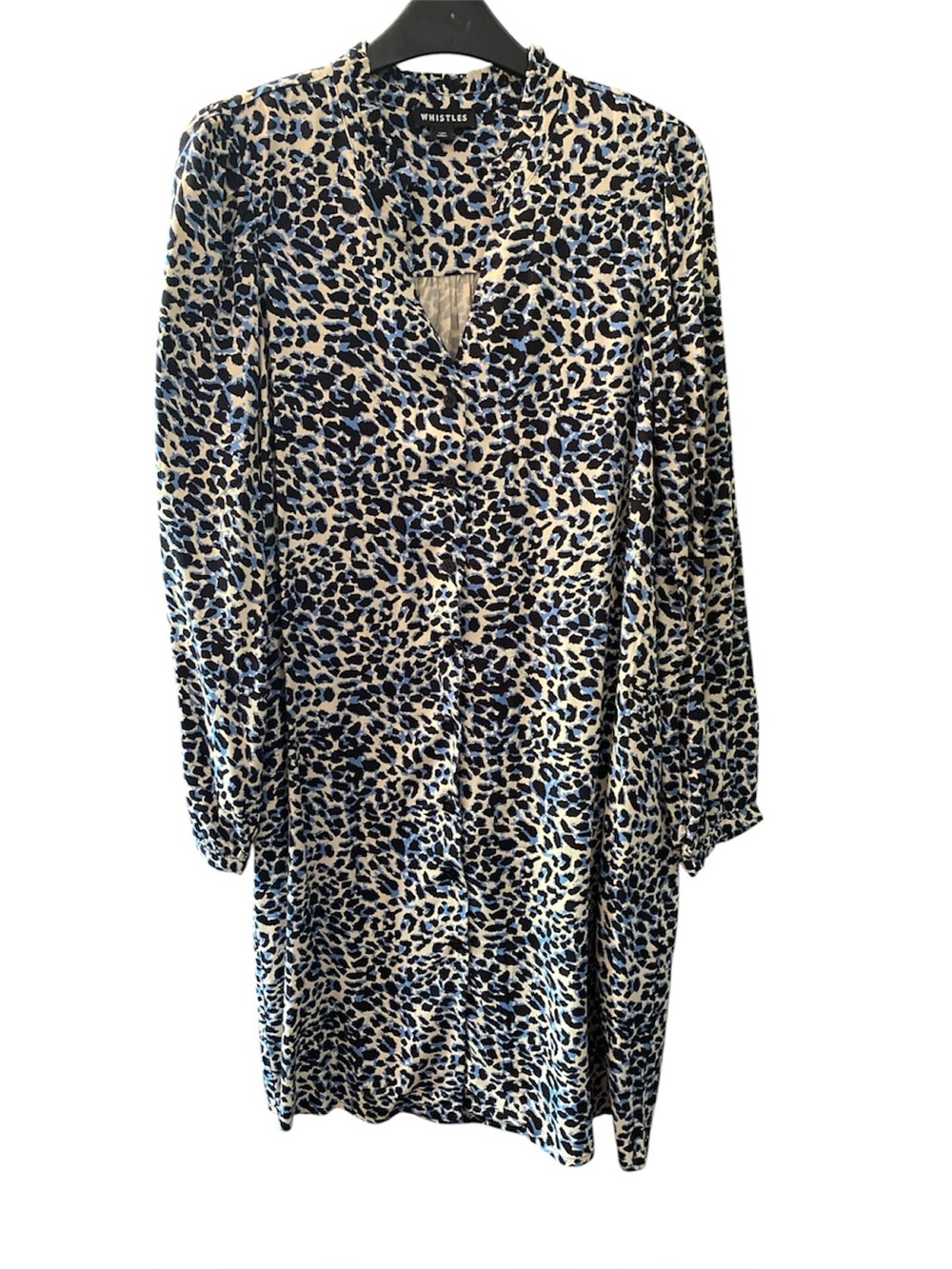 Whistles Eva Multicolour Abstract Cheetah Dress Size 6 NWOT